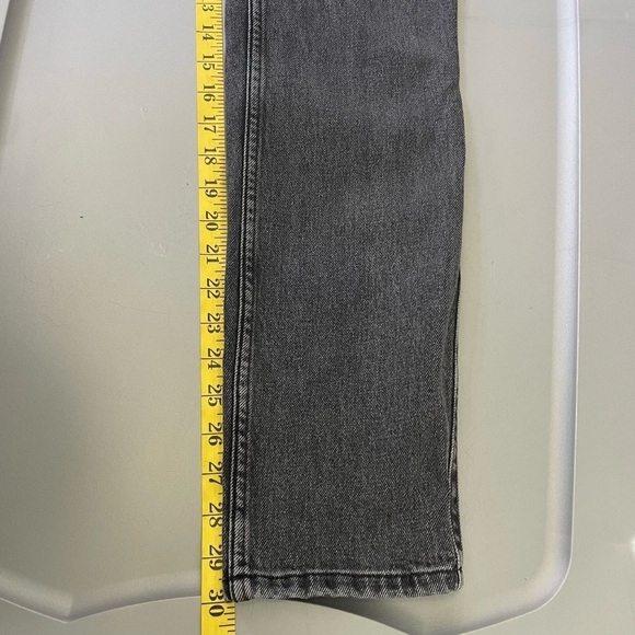 Sézane Brut Sexy Organic Cotton Straight Leg Middle Grey Jeans 36 / US 4 Tall - Picture 15 of 16